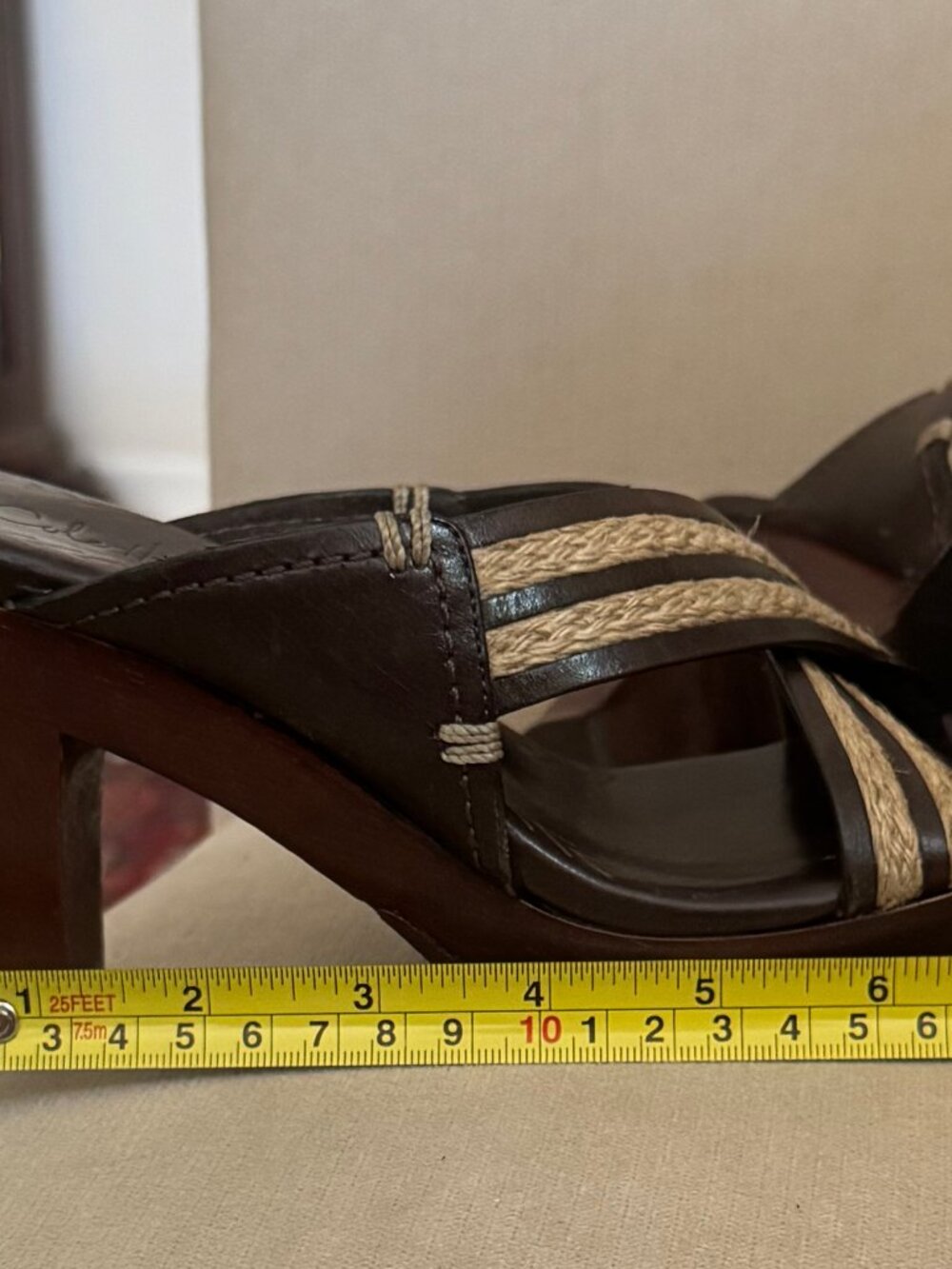 Cole‎ Haan Womens Skylar Slide Open-Toe Cross Straps Sandals Heels SZ 6.5 - Picture 6 of 13